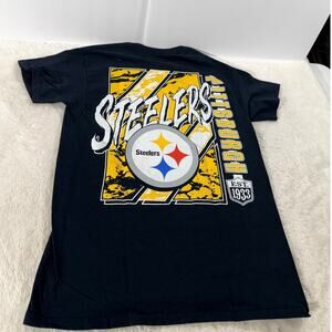 Junk Food Pittsburgh Steelers Graphic Tee NFL Black Shirt XS NWOT